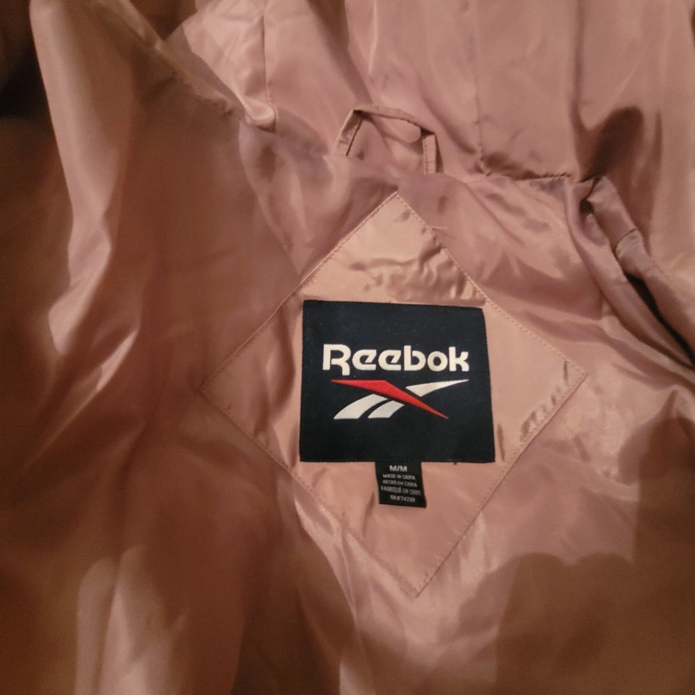 Reebok Fitted Dusty Pink Hooded Parka, sz Medium, NWOT - Picture 10 of 10